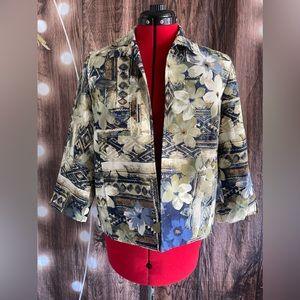 Floral Patterned Women's Jacket #6